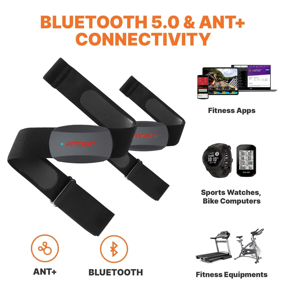 Pulsómetro De Pecho Bluetooth ANT+ Para Deporte y Fitness